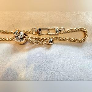 Purce, Cell phone, Wallet Crossbody Chain Basket weave, Gold